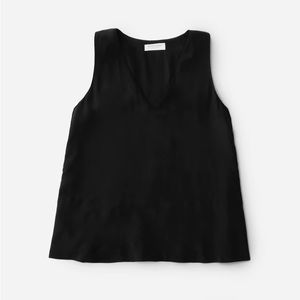 Everlane | The Double-Lined Silk V-Neck Tank